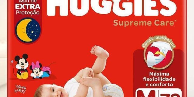 Fralda Huggies Supreme Care M 72 unidades