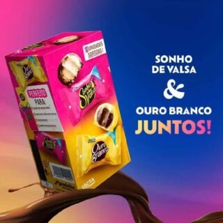 Bombom Lacta Sortidos Sonho de Valsa Ouro Branco – 220g 11 Unidades