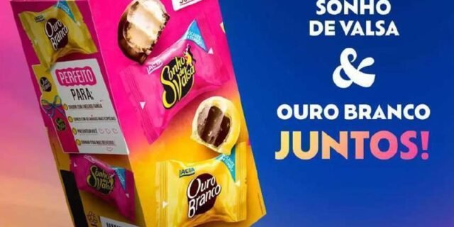 Bombom Lacta Sortidos Sonho de Valsa Ouro Branco – 220g 11 Unidades