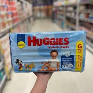 Huggies Tripla Proteção – Fralda descartável, Tamanho G, 78 Fraldas