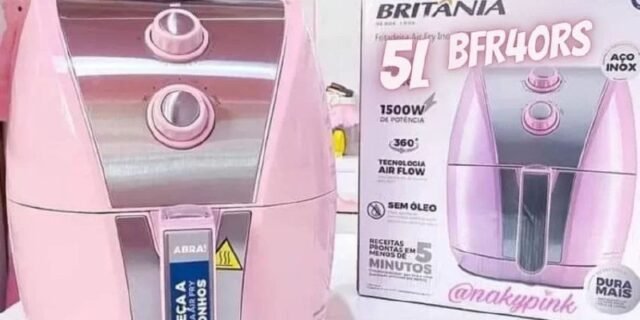 Fritadeira Air Fryer Britânia BFR40RS Antiaderente 5L 1500W