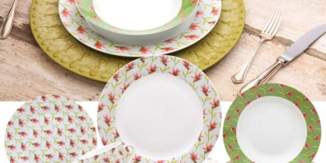 Aparelho de Jantar Chá 20 Peças Casambiente – Porcelana Redondo Flox