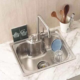 Cuba para cozinha gourmet pia aço inox com acessórios Nawa 50×40