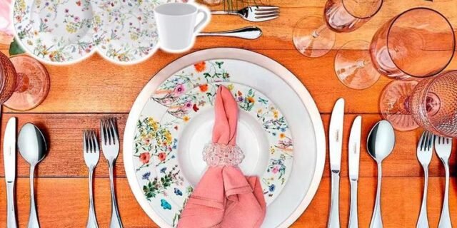 Aparelho de Jantar e Chá 20 Peças Tramontina de Porcelana Branco Redondo Ana Cecília