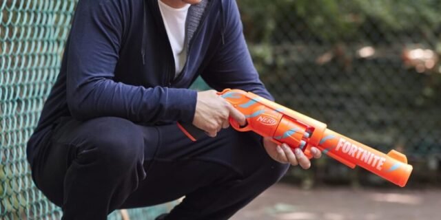 NERF, Lançador Fortnite, Laranja e Preto