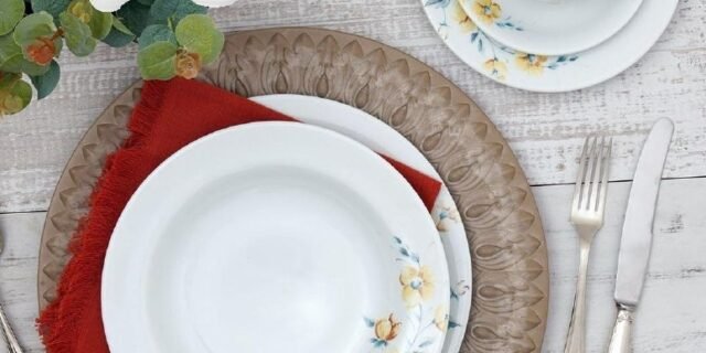 Aparelho de Jantar 20 Peças Schmidt Redondo – Colorido Porcelana Mônica