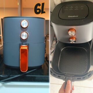 Fritadeira Elétrica Air Fryer 6l Gaabor 1400w Jumbo Tamanho Família