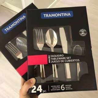 Faqueiro Malibu, 24 peças, Inox, Tramontina