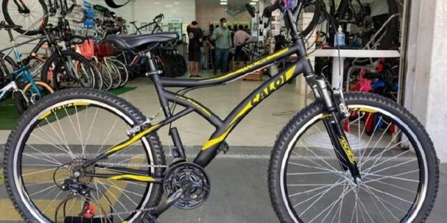 Bicicleta Caloi Andes Freios V-Brake Preta Aro 26
