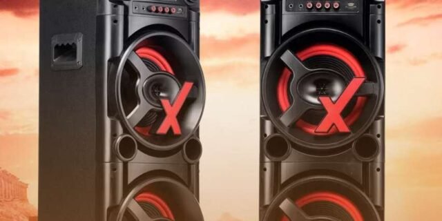 Caixa de Som Torre AMVOX ACA 1000 NEW X – Bluetooth 1000W RMS