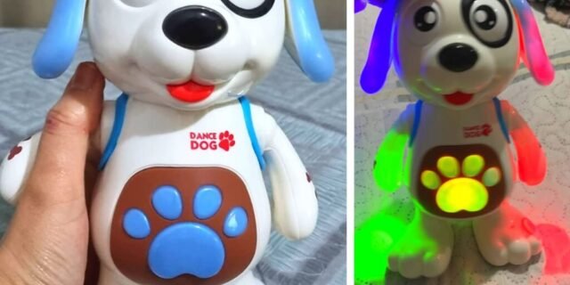 Robô Dancig Dog Com Luz E Som