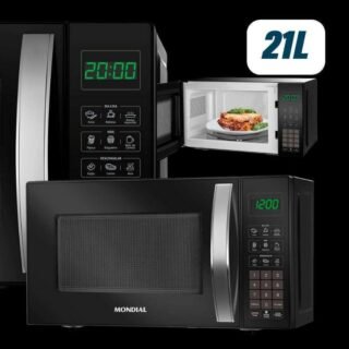 Micro-Ondas, Mondial, Preto, 1200W, 220V
