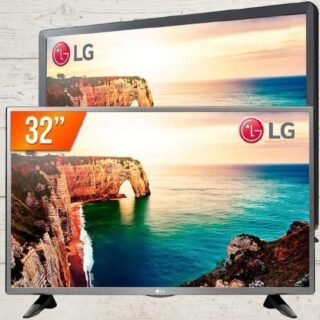 TV LED 32″ LG 32LT330HBSB Não Smart, 2 HDMI, 1 USB, Pro Conversor Digital