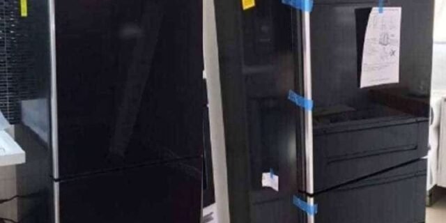 Geladeira/Refrigerador Panasonic Frost Free I Inverse Black Glass 397L – 110V