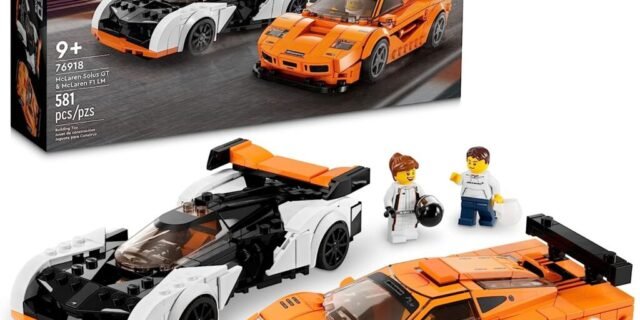 LEGO® Speed Champions McLaren Solus GT e McLaren F1 LM 76918; Conjunto de Construção (581 Peças)