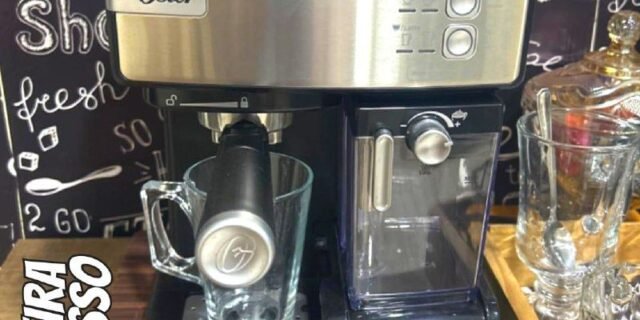 Cafeteira Espresso Oster Nova PrimaLatte Inox 127V