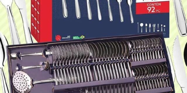 Faqueiro Brinox Inox 92 Peças Milano