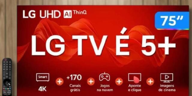 Smart TV 75” 4K UHD LED LG 75UR8750