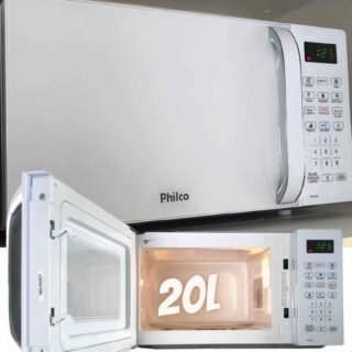 Micro-ondas PMO23BB 20 Litros 1100W Com Prato Philco 220V