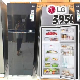 Geladeira/Refrigerador LG Frost Free Black 395L Compressor Inverter 110V