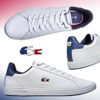 Tênis Couro Lacoste Court Sneakers Masculino