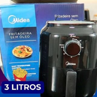 Fritadeira sem Óleo MiniFry 3L Midea Preta 127V