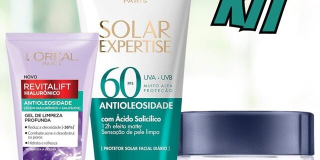 Kit L’Oréal Paris Antioleosidade: Gel Creme Hidratante Revitalif Hialurônico 49g + Gel de Limpeza Hialurônico 150g + Protetor Solar Facial Expertise Fps60 40g
