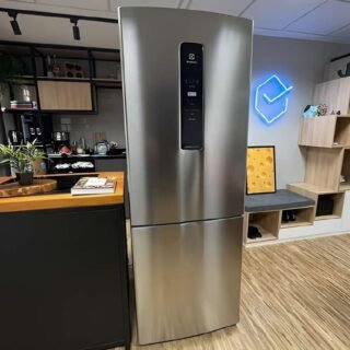 Geladeira/Refrigerador Electrolux Frost Free – Inverse Cinza 490L