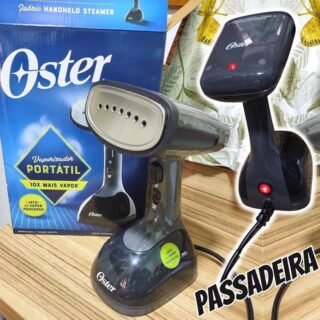 Passadeira a Vapor Oster Portátil, Preto, 110V, 1200W