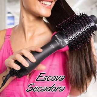 Escova Secadora Britânia Soft BEC02PR 1300W – 2 Velocidades Cerâmica