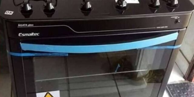 Fogão 5 Bocas Esmaltec Preto – Acendimento Automático Agata Glass