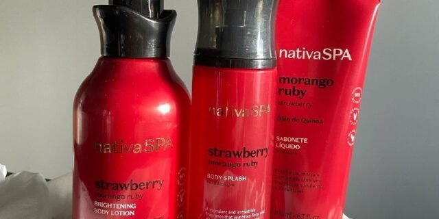 Kit Presente Nativa Spa Morango Ruby (3 itens)