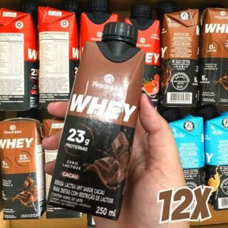 Pack de Whey Zero Lactose 23g Piracanjuba 250ml 12 Unidades