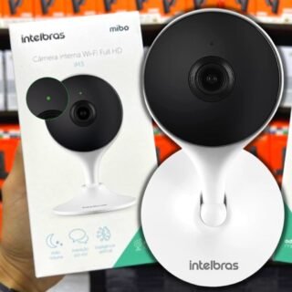 Câmera Inteligente Interna Compatível com Alexa Wi-fi Full HD iM3 C Branca Intelbras