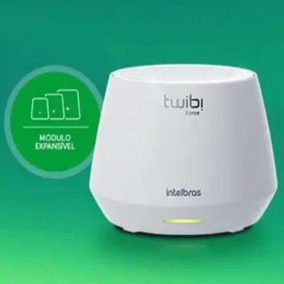 Conjunto de Roteador Sem Fio WI-FI 6 Twibi Force AX Branco Intelbras