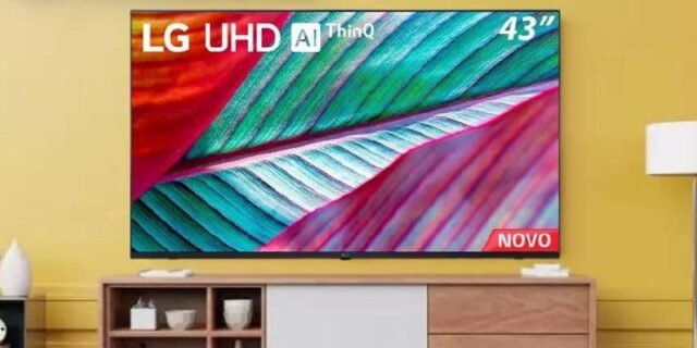 Smart TV LG 43 4K UHD HDR Led Wi-Fi Bluetooth Google Assis. Alexa Airplay – 43UR781C0SA