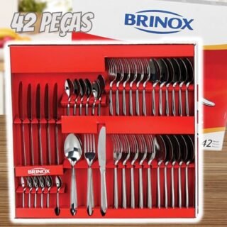 Faqueiro Siena, Brinox 5109/102, Aço Inox