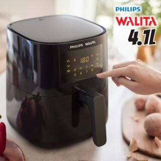 Philips Walita Preta Fritadeira Airfryer Digital Série 3000, 4.1L