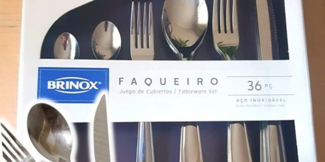 Faqueiro Lyon, 36 peças, Aço Inox, Brinox