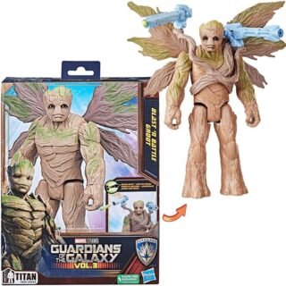 Marvel, Boneco Groot Blast ‘N Battle, Marrom