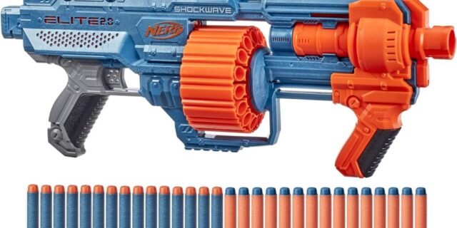 NERF, Lançador Elite Schockwave RD-15, Multicor