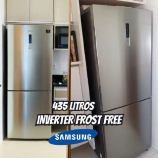 Geladeira Samsung Frost Free Inverse 435 Litros Inox 110V