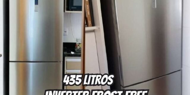 Geladeira Samsung Frost Free Inverse 435 Litros Inox 110V