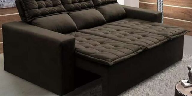Sofá 3l 2,00m Retrátil Reclinável Cama Inbox Slim