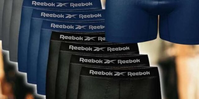 Kit 11 Cuecas Boxer Reebok Masculinas Microfibra Adulto Box Sem Costura