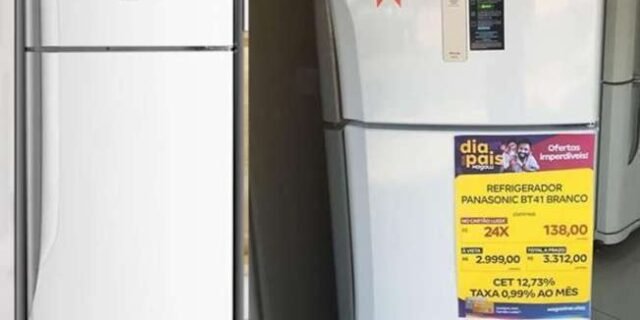 Geladeira Frost Free A+++ Branco 387l Panasonic 110V