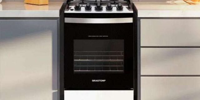 Fogão 4 Bocas Acendimento Automático Bfo4nbb Brastemp Bivolt