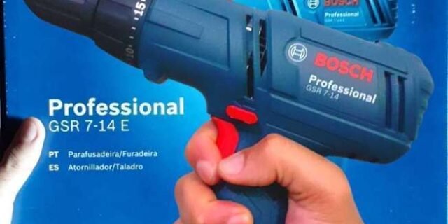 Bosch Parafusadeira E Furadeira Gsr 7-14 E 400W 220V Com Cabo De 4M