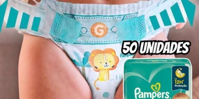 Fralda Pampers Confort Sec P 50 unidades