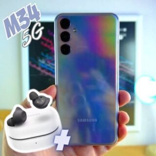 M34 5G (128GB) – Azul Marinho + Galaxy Buds FE